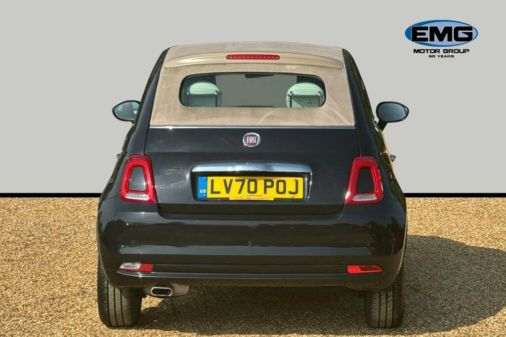 Fiat 500C 1.2 Lounge Convertible Dualogic Ss Black #5