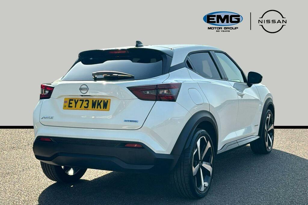 Nissan Juke 1.6 Tekna Suv Hybrid White #6