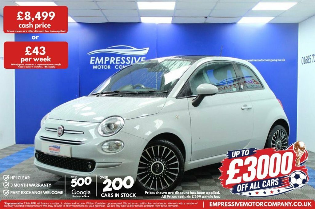 Fiat 500 1L Launch Edition Grey