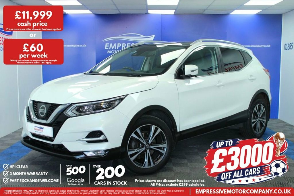Nissan Qashqai 1.2L Tekna White