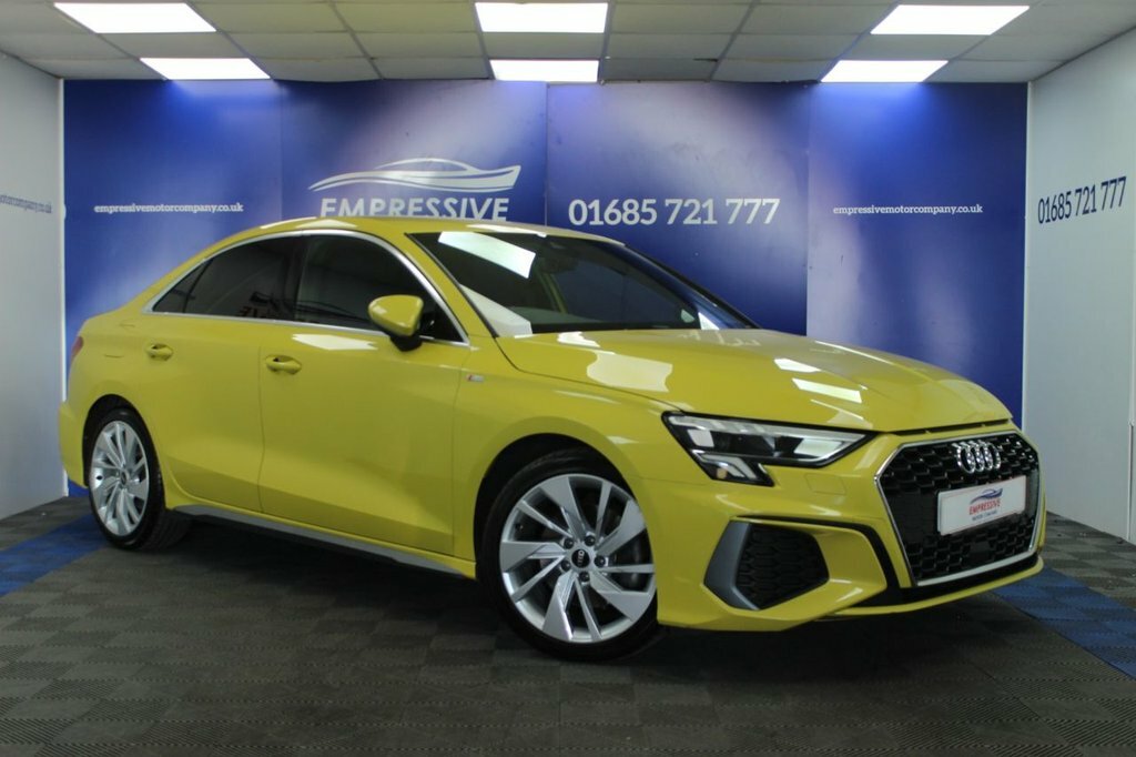 Audi A3 1.5L S Line Yellow