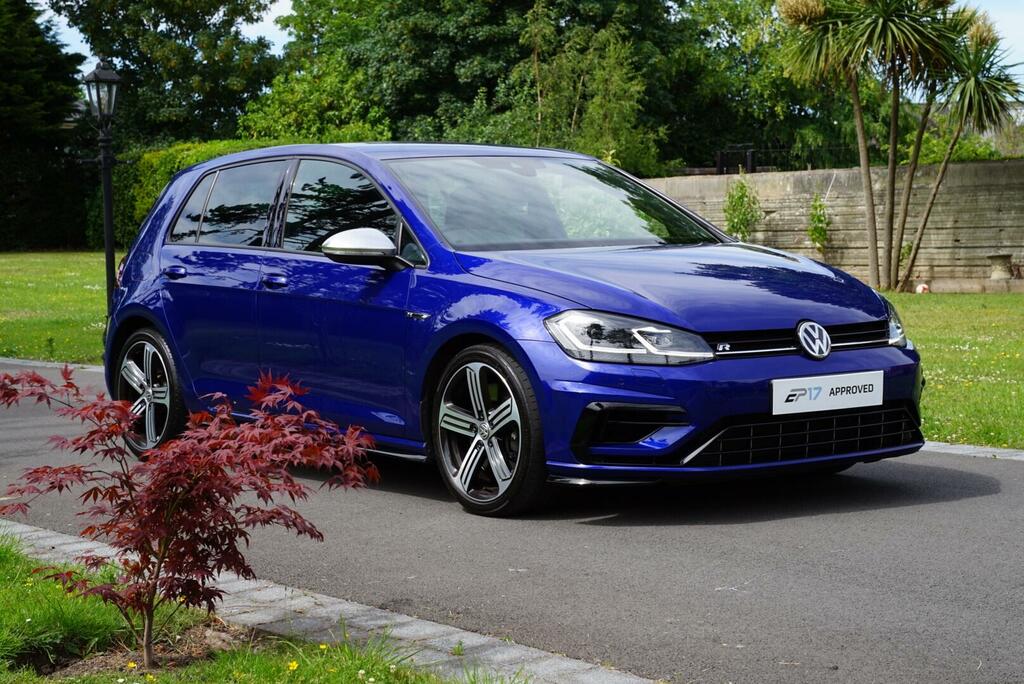 Volkswagen Golf R Blue #4