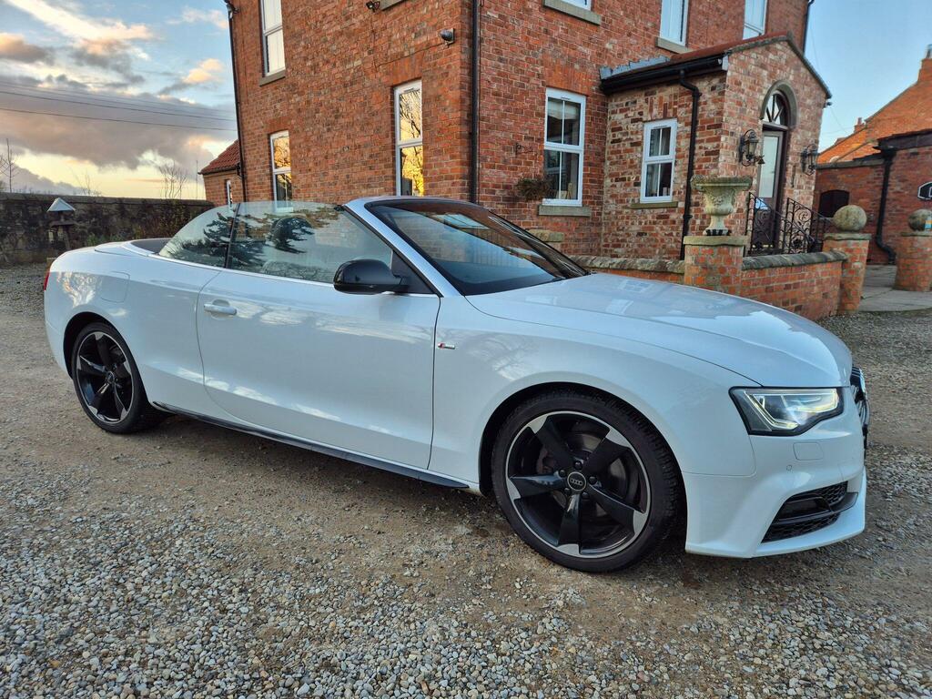 Audi A5 2.0 Tdi S Line Special Edition Plus Convertible White #6