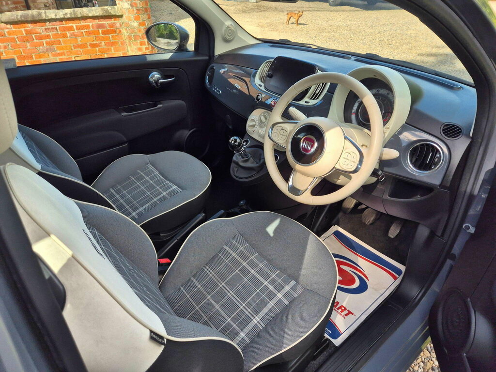 Fiat 500 1.2 Lounge Euro 6 Ss NL69XJH Grey #2