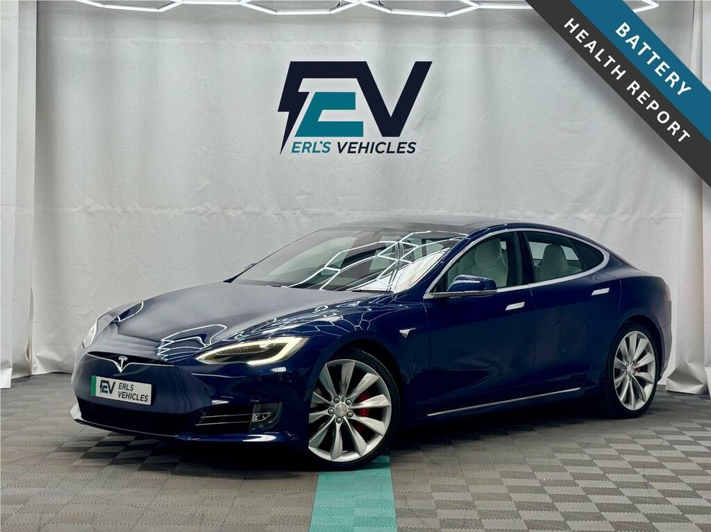 Tesla Model S Hatchback P100dl Dual Motor 4Wd Ludicr Blue