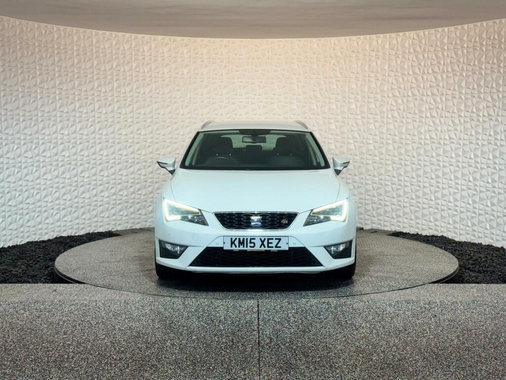 Seat Leon 2.0 Tdi Cr Fr Sport Tourer Euro 5 Ss White #3