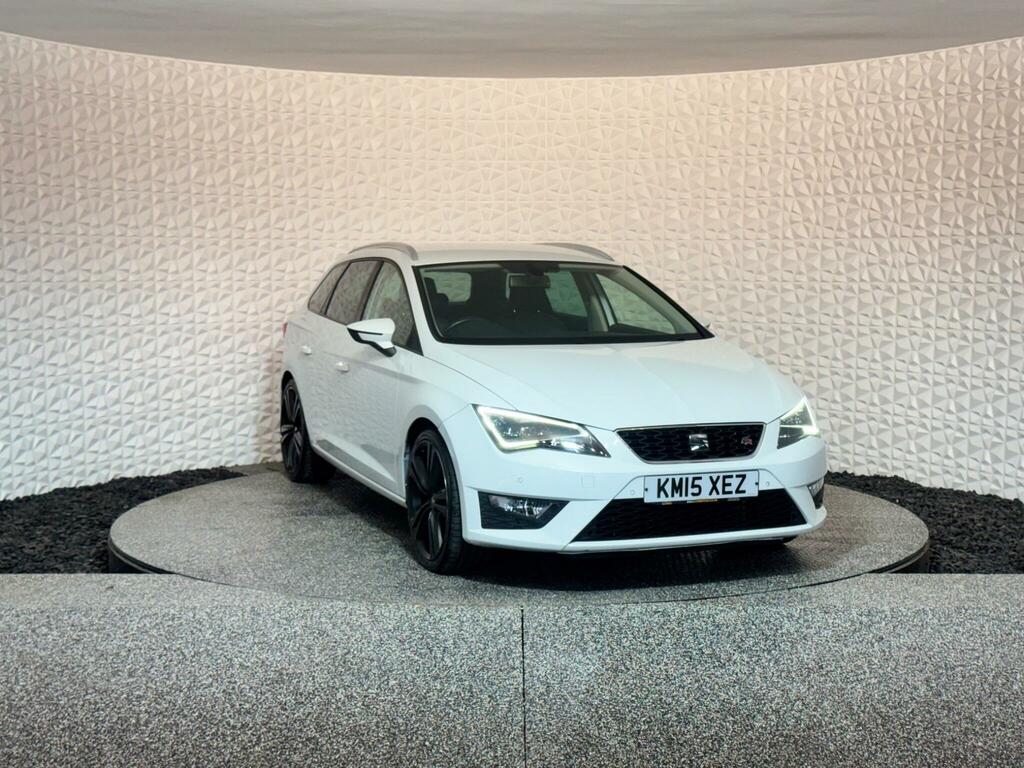 Seat Leon 2.0 Tdi Cr Fr Sport Tourer Euro 5 Ss White #4