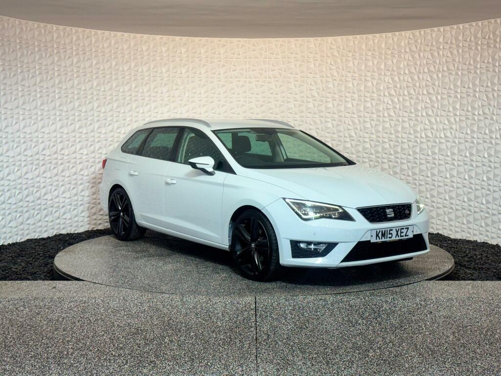 Seat Leon 2.0 Tdi Cr Fr Sport Tourer Euro 5 Ss White #5