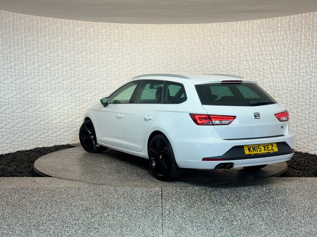 Seat Leon 2.0 Tdi Cr Fr Sport Tourer Euro 5 Ss White #2
