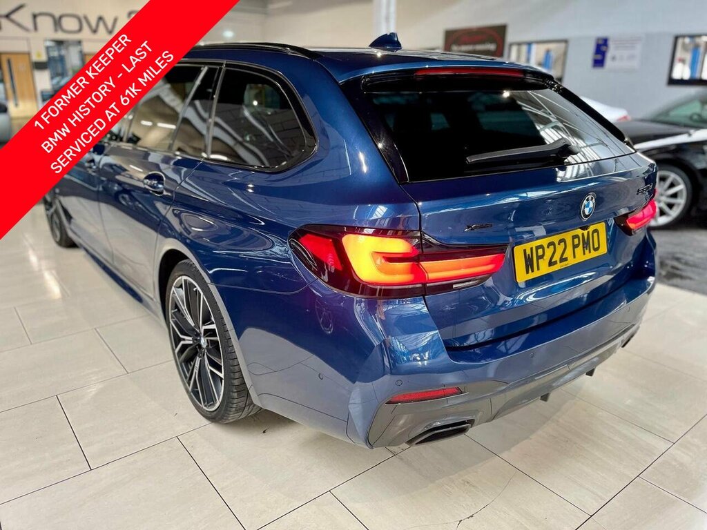 BMW 5 Series 530D Mht M Sport Blue #3