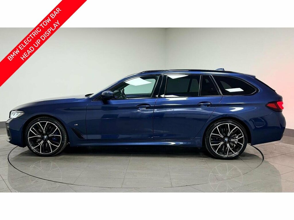 BMW 5 Series 530D Mht M Sport WP22PMO Blue #3