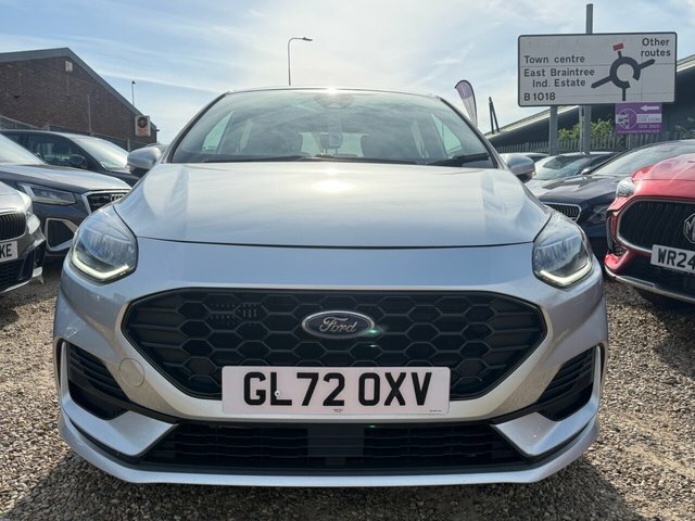 Ford Fiesta Ecoboost St-line Hatchback GL72OXV Silver #2