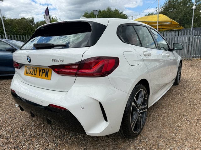 BMW 1 Series 116D M Sport Hatchback DG20YPW White #4