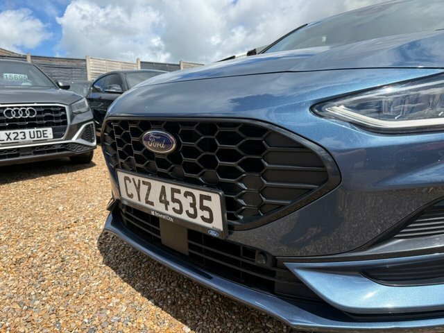 Ford Focus Ecoboost St-line Hatchback CYZ4535 Blue #3