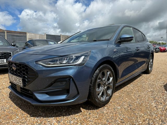 Ford Focus Ecoboost St-line Hatchback CYZ4535 Blue #4