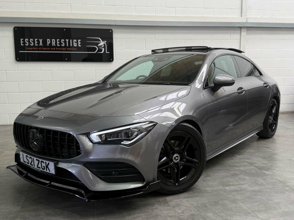 Mercedes-Benz CLA Class 2021 2.0 Cla220d Amg Line Premium Plus 2 Coupe 4 White #9