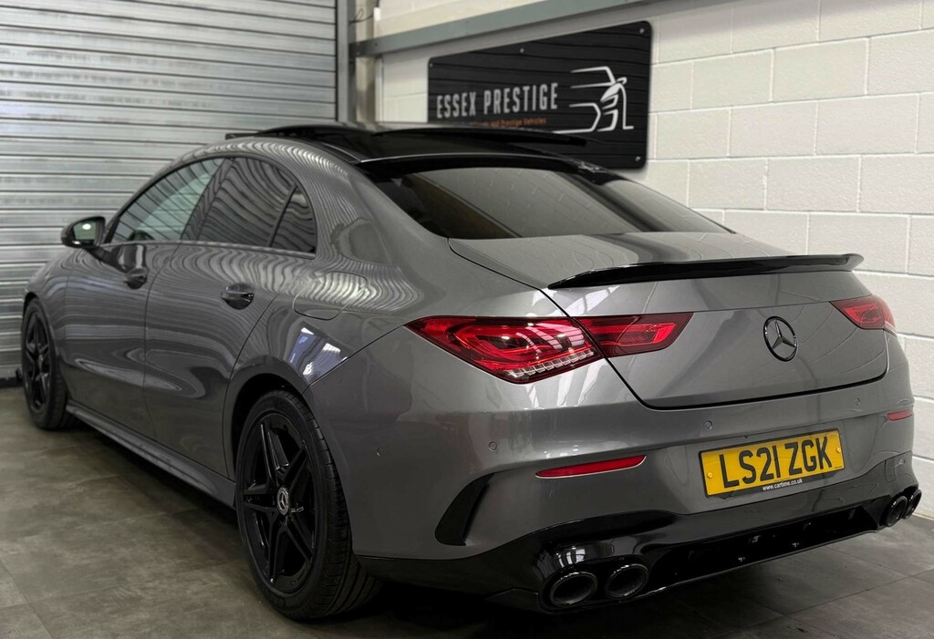 Mercedes-Benz CLA Class 2021 2.0 Cla220d Amg Line Premium Plus 2 Coupe 4 White #8