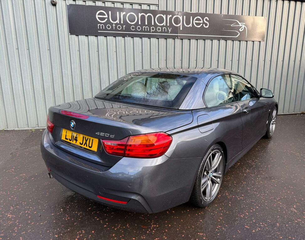 BMW 4 Series Convertible 2.0 420D M Sport Euro 6 Ss LJ14JXU Grey #6