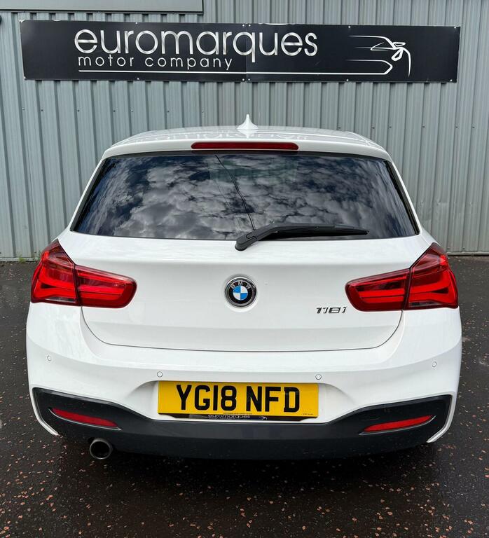 BMW 1 Series Hatchback 1.5 118I M Sport Euro 6 Ss 2018 YG18NFD White #5