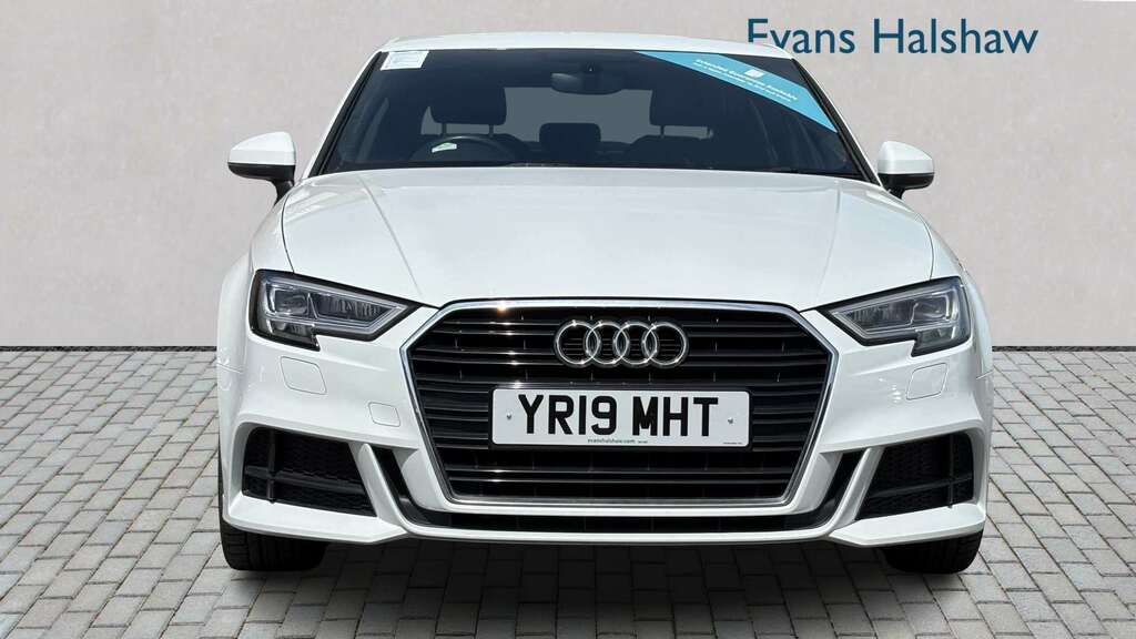 Audi A3 30 Tdi 116 S Line 2019 YR19MHT White #4