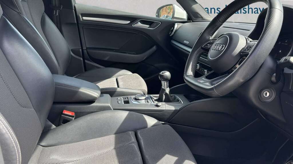 Audi A3 30 Tdi 116 S Line 2019 YR19MHT White #3