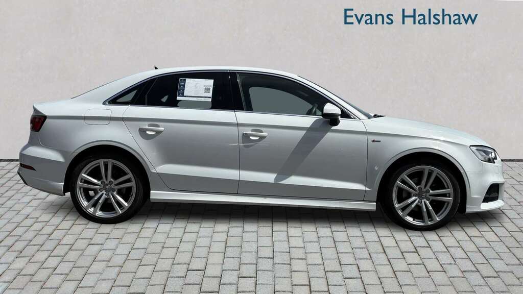 Audi A3 30 Tdi 116 S Line 2019 YR19MHT White #6