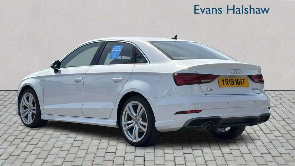 Audi A3 30 Tdi 116 S Line 2019 YR19MHT White #2