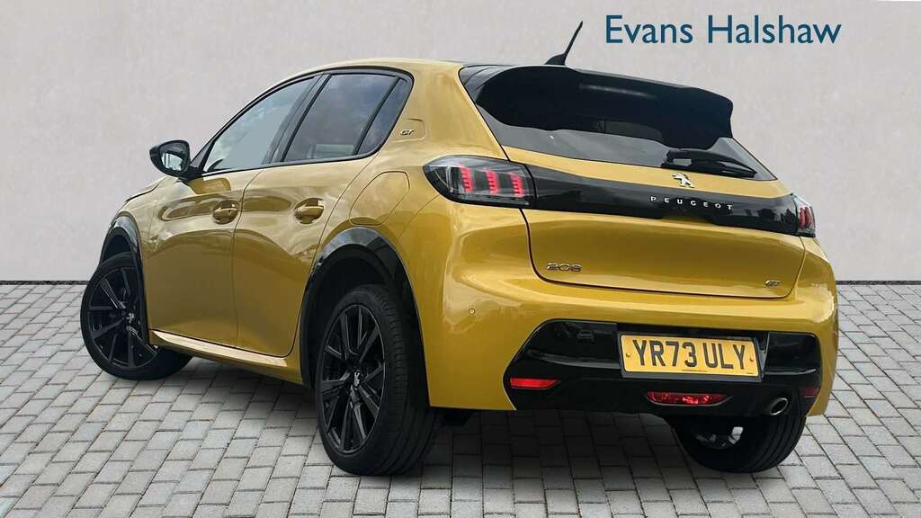 Peugeot 208 1.2 Puretech 100 Gt Eat8 2023 YR73ULY Yellow #2