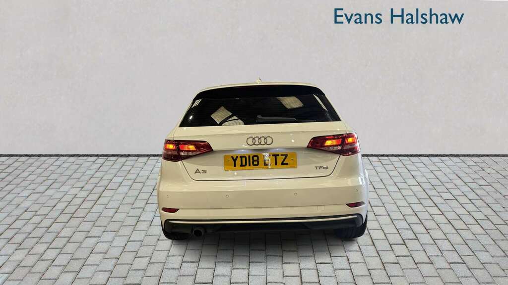 Audi A3 1.0 Tfsi Sport Tech Pack 2018 YD18ETZ White #4