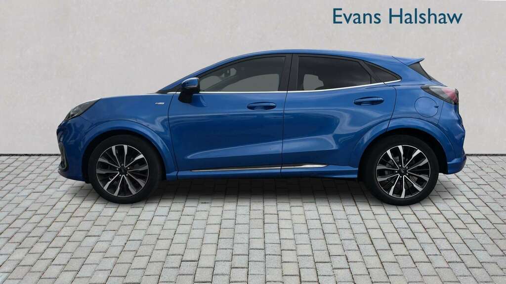 Ford Puma 1.0 Ecoboost Hybrid Mhev 155 St-line Vignale 2 YE23OMD Blue #4