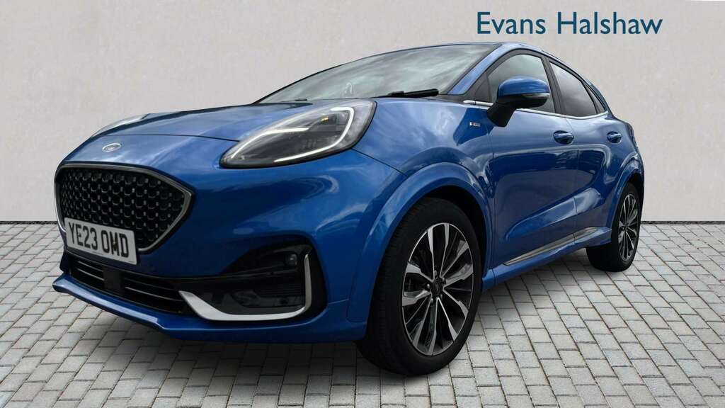 Ford Puma 1.0 Ecoboost Hybrid Mhev 155 St-line Vignale 2 YE23OMD Blue #3