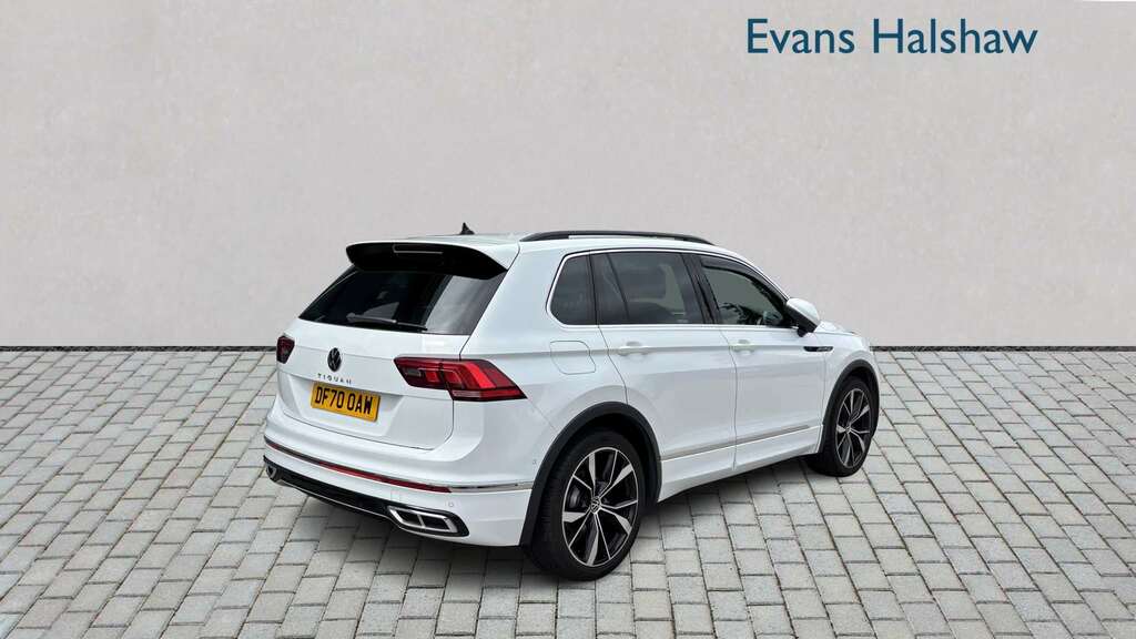 Volkswagen Tiguan 1.5 Tsi 150 R-line Dsg 2020 DF70OAW White #2