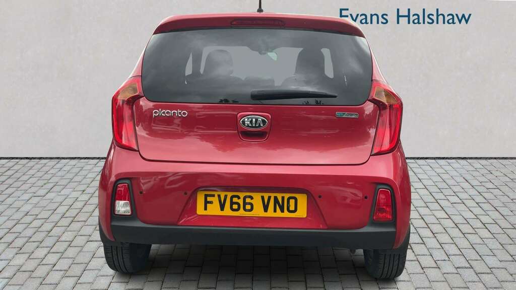 Kia Picanto 1.0 65 Se 2017 FV66VNO Red #5