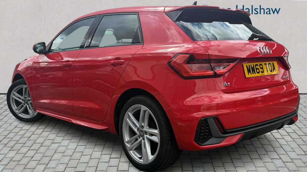 Audi A1 25 Tfsi S Line 2019 MW69TOA Red #2