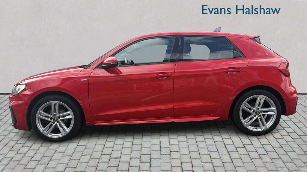 Audi A1 25 Tfsi S Line 2019 MW69TOA Red #3