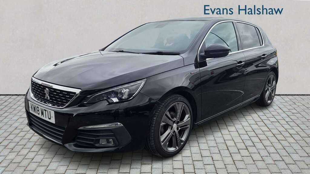 Peugeot 308 1.2 Puretech 130 Gt Line 2018 KW18MTU Black #3