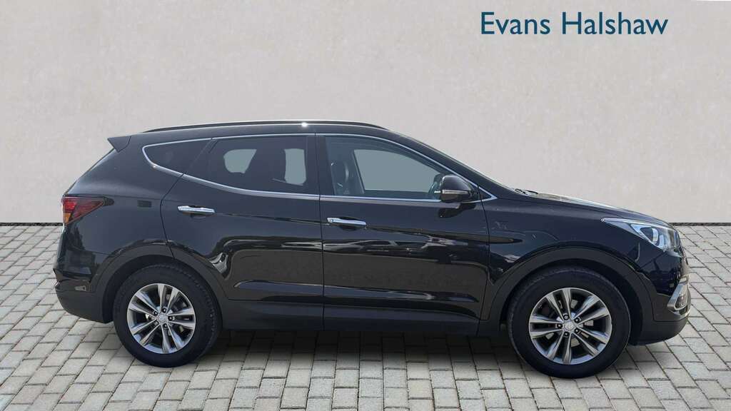 Hyundai Santa Fe 2.2 Crdi Blue Drive Premium 7 Seats 201 EO66UDS Black #3