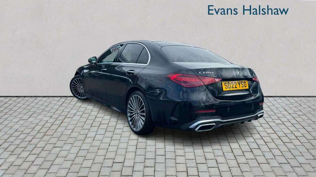 Mercedes-Benz C Class C220d Amg Line Premium 9G-tronic 2022 SD22YSO Black #2