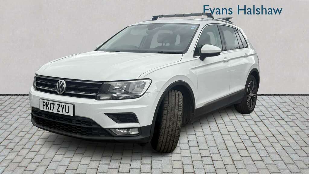 Volkswagen Tiguan 2.0 Tdi 150 Se Nav 2017 PK17ZYU White #2
