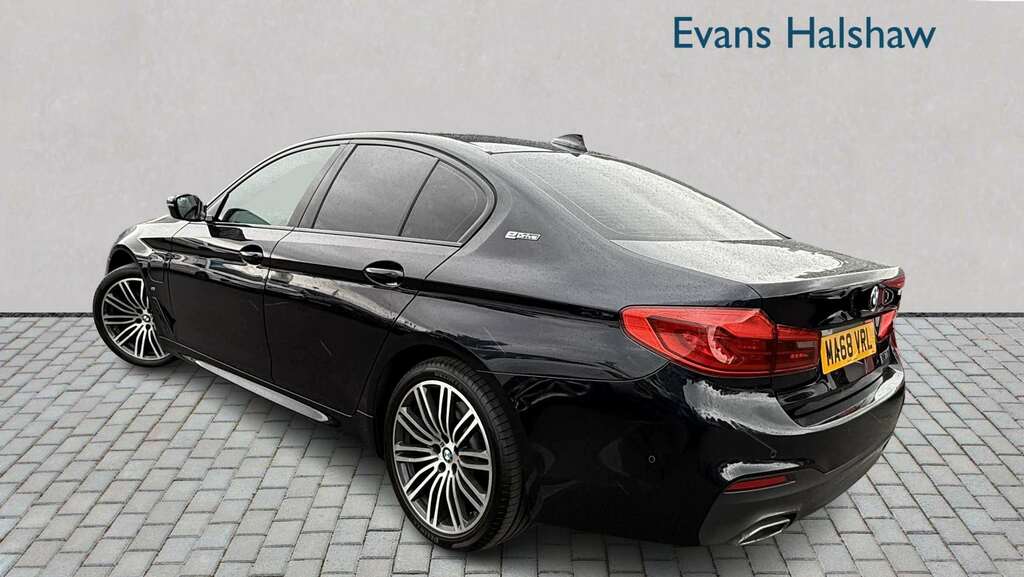 BMW 5 Series 530E M Sport 2018 MA68VRL Black #2