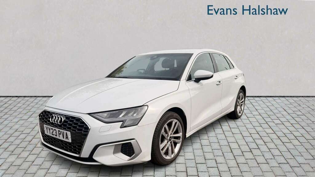 Audi A3 35 Tfsi Sport 2023 YY23PVA White #2