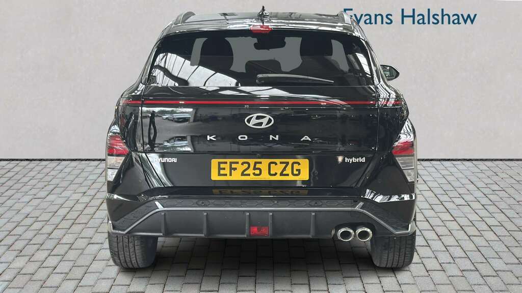 Hyundai Kona 1.6 Hybrid 129 N Line Dct 2025 EF25CZG Black #4