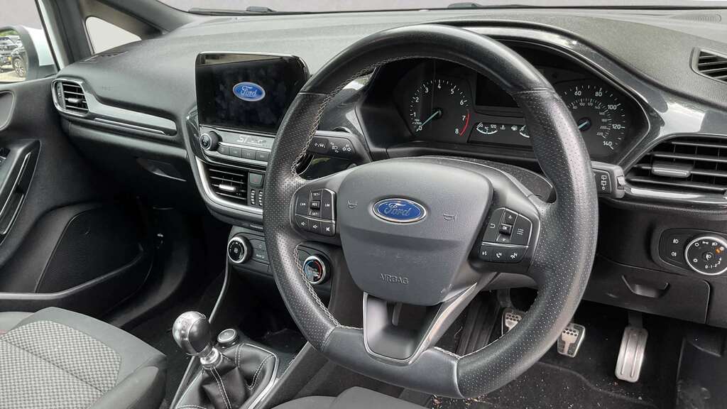 Ford Fiesta 1.0 Ecoboost St-line 2017 DU67AKX White #6