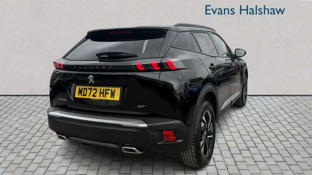 Peugeot 2008 1.2 Puretech 130 Gt Eat8 2023 MD72HFW Black #4