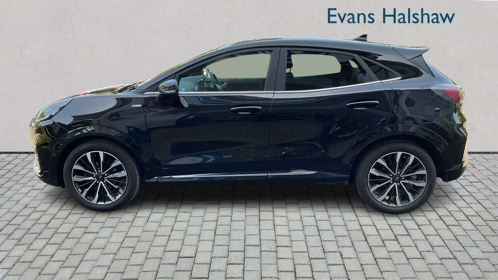 Ford Puma 1.0 Ecoboost Hybrid Mhev 155 St-line Vignale 2 BYZ9954 Black #3