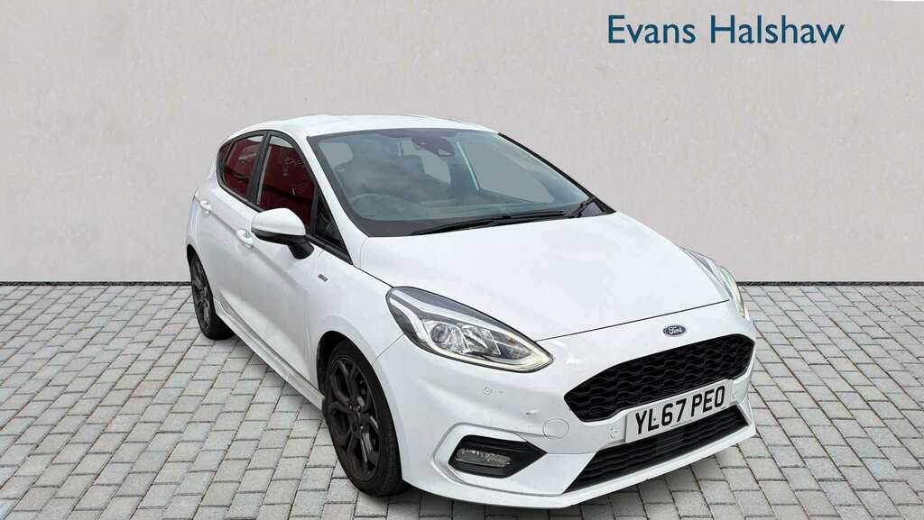 Ford Fiesta 1.0 Ecoboost 140 St-line 2018 YL67PEO White #3