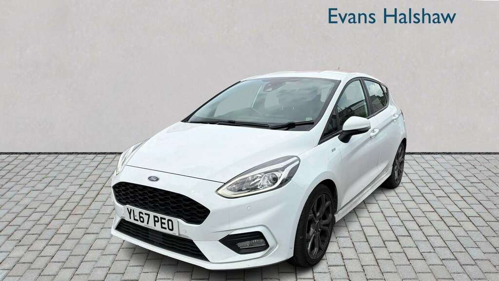 Ford Fiesta 1.0 Ecoboost 140 St-line 2018 YL67PEO White #2