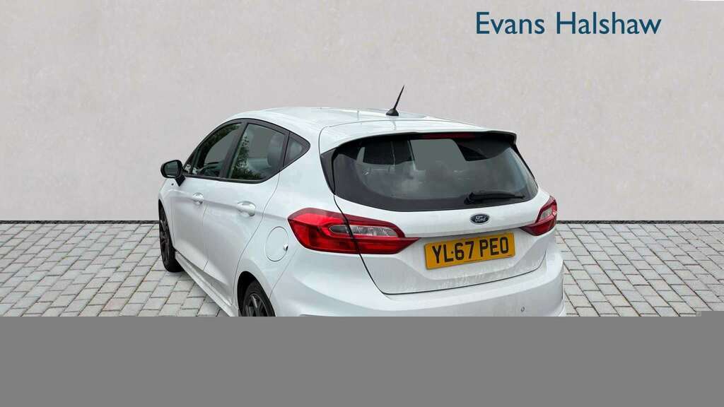 Ford Fiesta 1.0 Ecoboost 140 St-line 2018 YL67PEO White #4