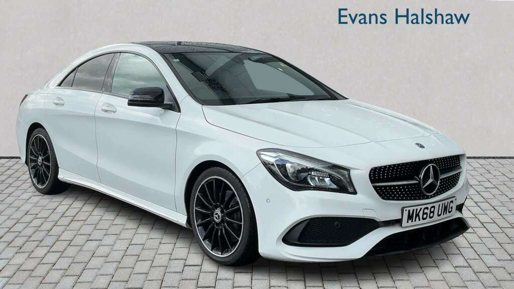 Mercedes-Benz CLA Class 200 Amg Line Night Edition Plus 2018 MK68UWG White