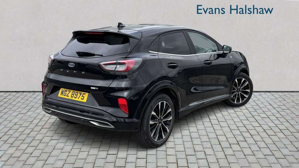 Ford Puma 1.0 Ecoboost Hybrid Mhev 155 St-line Vignale 2 WGZ8975 Black #2